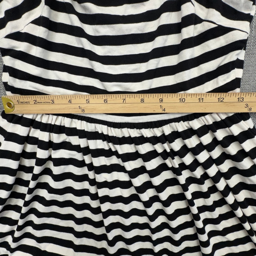 Betsey Johnson Striped Bow Cutout Mini Dress Size 4 Y2K Pinup - Picture 8 of 13